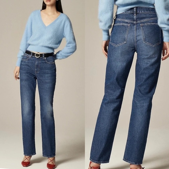 J Crew 27x28 '96 Slim Straight Jean blue 0395 western wash classic